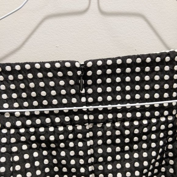LOFT Black & Whit Polka-Dot Pencil Skirt - Picture 3 of 4